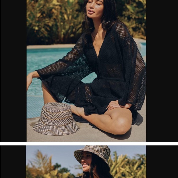 Anthropologie Elegant Black Swim Cover-Up - Picture 3 of 6